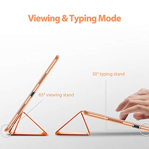Image of ESR Rebound Slim Smart Case Specially Designed for iPad Air 3 10.5 inch 2019, Flexible TPU Back Cover with Rubberized Coating, Auto Sleep /Wake and Viewing /Typing Stand for iPad Air (3rd Gen) 2019, Papaya