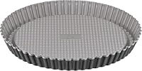 Lagostina Gustosa Stampo Crostata in Acciaio Antiaderente per Forno, Nero, Diametro 28 cm