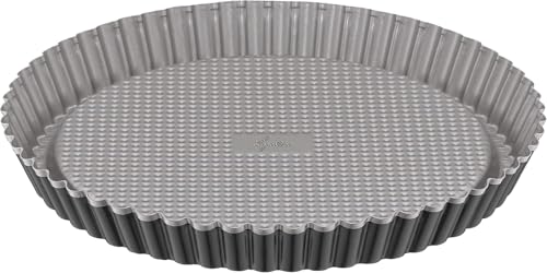 Lagostina Gustosa Stampo Crostata in Acciaio Antiaderente per Forno, Nero, Diametro 28 cm