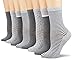 Produktbild Dim Damen Mi-chaussette Ecodim Style X8 Socken, Mehrfarbig (Gris Moyen Mel/Gris Clair Mel 8qo), One Size (Herstellergröße: TU) (8er Pack)