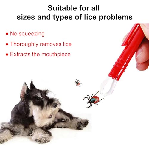 LZGOPE 3er-Pack Zeckenentferner, Zeckenzange für Menschen, Haustiere, automatisches Zeckenpinzetten-Set, entfernt Zecken schnell und sicher, einfach zu bedienen, leicht zu transportieren