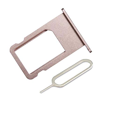 LIBAI-V Sim Tray Holder Compatible with iPhone 6s Plus with Removal Ejet Pin + Cloth (Rose Gold)