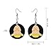 Penis Banana Women's Wooden Pendant Earrings Lightweight Dangle Jewelry Fashion Accessories for Party