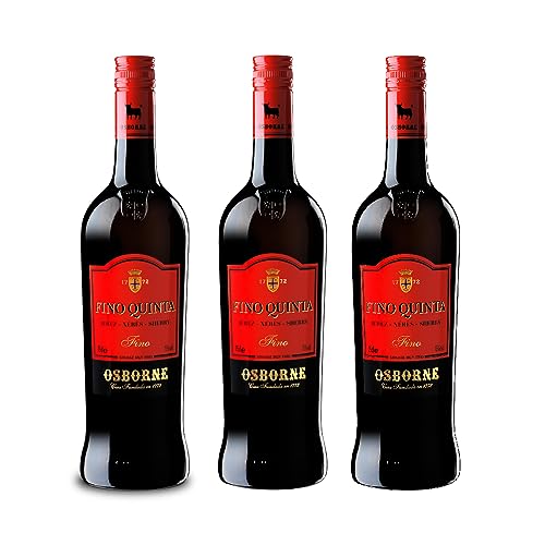 Vino DO Jerez Osborne Premium Fino Quinta - 3 botellas 75cl - Total 225cl