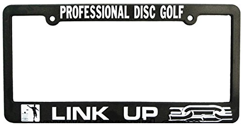 Professional Disc Golf ~ Link Up ~ License Plate Frame (Black)