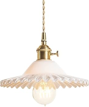 Amazon｜億兆堂 1灯ペンダントライト ガラスシェード LED対応 器具