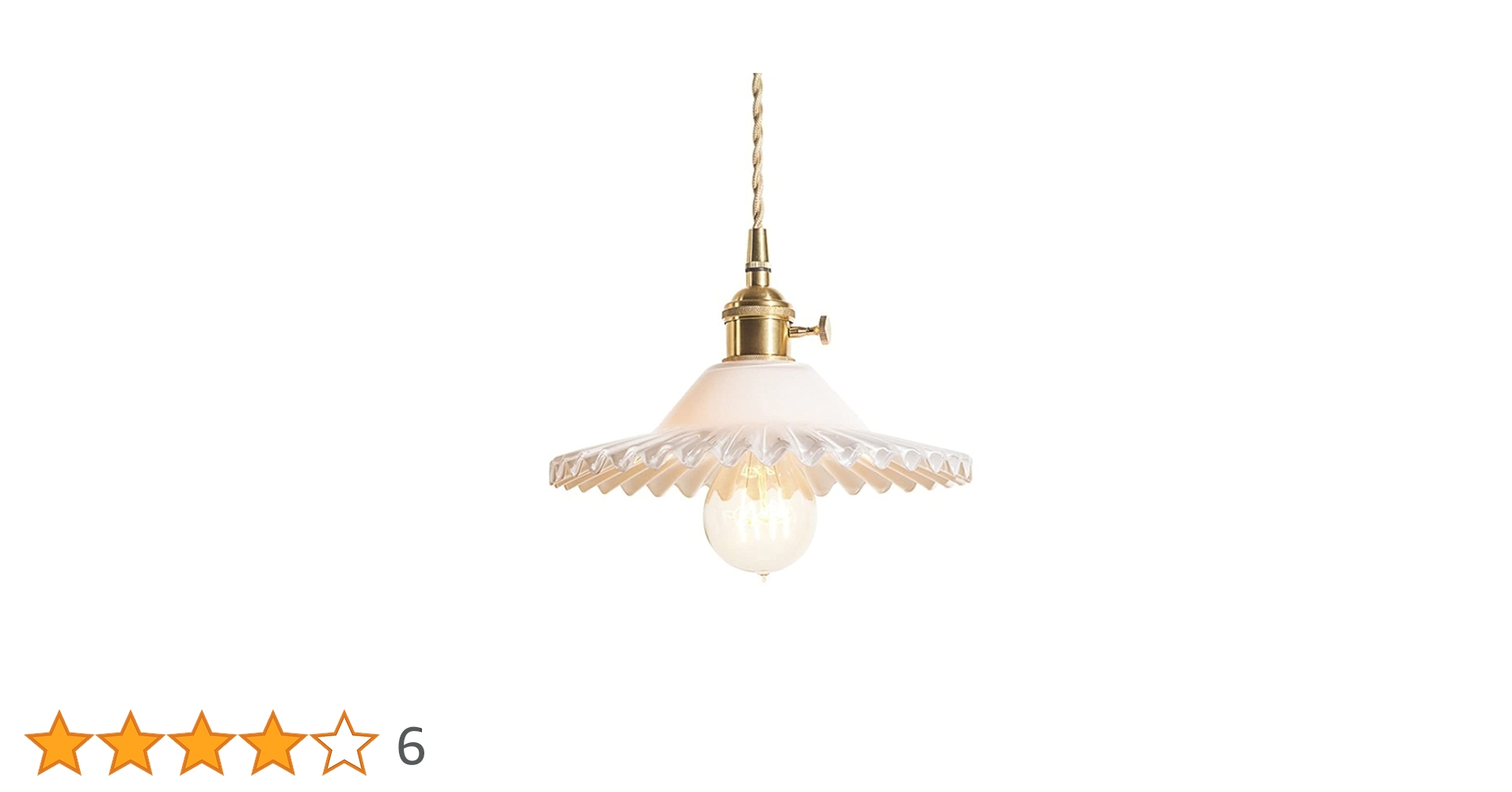 Amazon｜億兆堂 1灯ペンダントライト ガラスシェード LED対応 器具