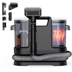 Lubluelu Nasssauger Polsterreiniger Gerät 18 kPa, 1400 W, Teppichreiniger Waschsauger mit 10 Sek. Schnellheizung auf 35–60 °C und Selbstreinigung, tragbarer Teppichreiniger für Teppiche, Auto & Sofas