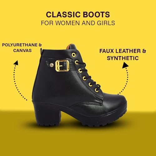 Image of KRAFTER Women's & Girl's Classic Winter Boot Black