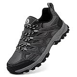 Unitysow Zapatillas de Senderismo para Hombre Zapatillas de Trekking Outdoor Camping Caminar Botas de Montaña Ligeros Transpirable Zapatos de Deporte,Gris,42 EU