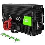 Green Cell 1000W/2000W 12V 220V/230V Onda Pura Inverter Invertitore di Tensione Fotovoltaico DC AC per Camper Auto Convertitore di Potenza, Trasformatore sinusoidale Pura Porta USB per Batteria Auto