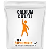 BulkSupplements.com Calcium Citrate - Vegan Calcium - Calcium Citrate Powder - Bone Health Supplement (1 Kilogram - 2.2 lbs)