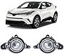 CONCEPT Fog Lights For 2018 2019 Toyota CHR C-HR Fog Lights Lamps with Assembly Set Left & Right Side (With Halogen Lights)