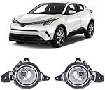 CONCEPT Fog Lights For 2018 2019 Toyota CHR C-HR Fog Lights Lamps with Assembly Set Left & Right Side (With Halogen Lights)