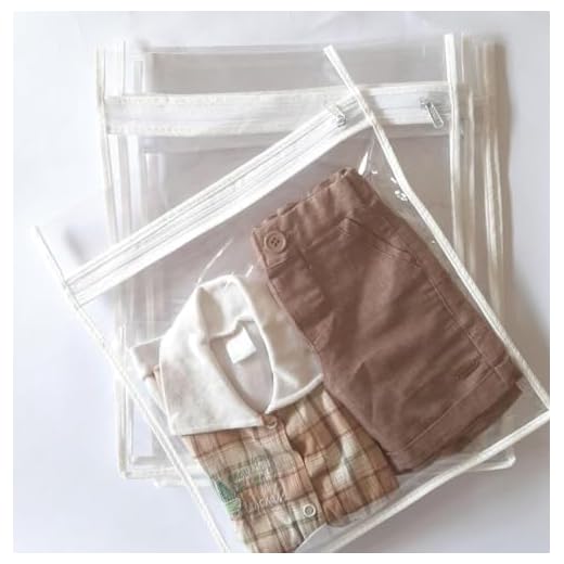 Kit 5 Saquinhos Maternidade Multiuso Organizador Nécessaire Envelope/Zíper Pvc