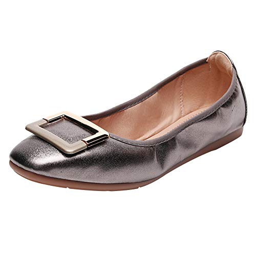 Women's Soft Flat Slip-On Ballerina Walking Shoes