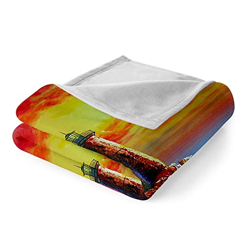 Couverture plaid flannel multicolore 180x200cm au toucher velours doux - 7