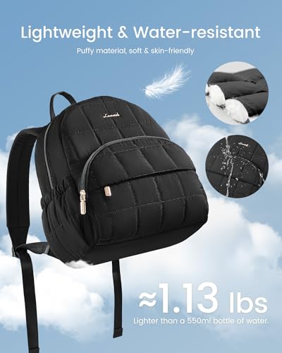 LOVEVOOK Quilted Mini Puffer Backpack