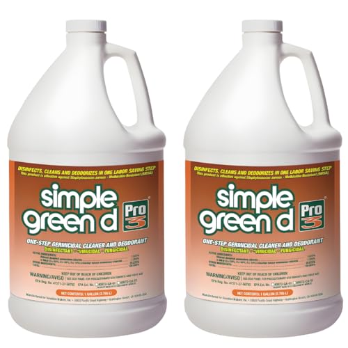 Quality Chemical 30301 D Pro 3 One-Step Germicidal Cleaner - 1 Gallon Refill Bottle with Childproof Cap - All Purpose Cleaner and Degreaser - Cleaning Solution 128 oz (Pack of 2)
