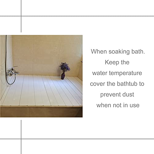 Couvercle de baignoire pliable isolant et plateau de baignoire thermique