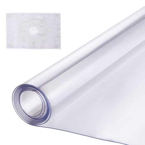 VEVOR Tovaglia In Plastica 1067x1524mm Spessore 1,5 Mm Tovaglia Rettangolare Impermeabile Facile Da Pulire Per Tavolo Da Ufficio Tavolo Da Pranzo Comodino Copertura Protezione Tavolo Plastica 85133775