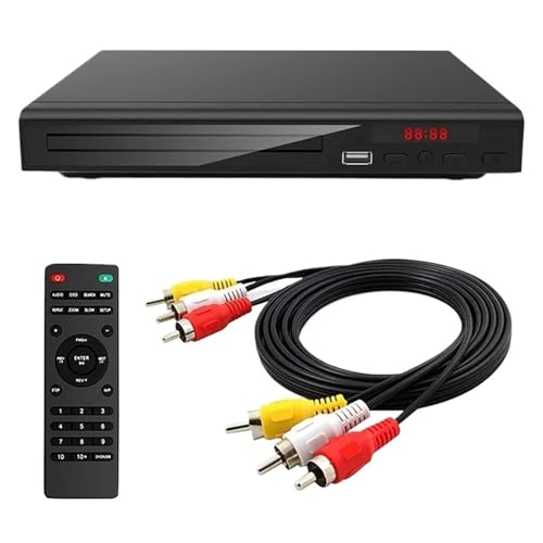 Reproductor De DVD Doméstico Full HD 1080P Multiregión Discos Multimedia For TV Digital Compatible con CD MP3 MP4 RW VCD Cine En Casa Compacto Y PequeñO