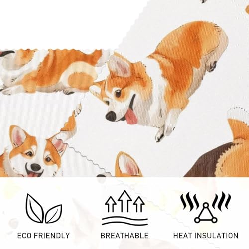 Set de table Corgi antidérapant de qualité supérieure pour table à manger protégée - 4