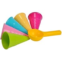 Simba-3405-0000 Conos DE Helado 5 UNDS Y 1 Paleta EN Bolsa
