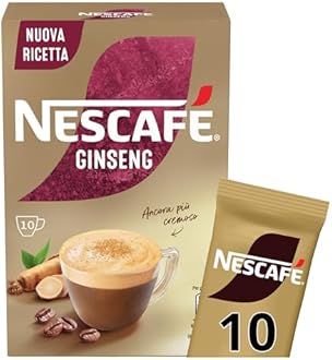 Nescafe Ginseng Coffee Instant 10 Ct. Made in Italy