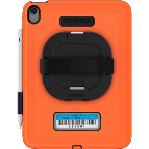 Image of OtterBox Defender for Business W /Kickstand /HANDSTRAP for iPad (A16) & iPad 10th Gen - HIGH Visibility (Orange),Rugged & Durable,screenless,Port Protection,Includes Shield-Stand (Non-Retail Packaging)