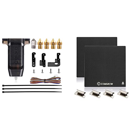 Comgrow Official Creality CR Touch Auto Bed Leveling Sensor Kit and 2PCS Upgraded Tempered Glass Plate