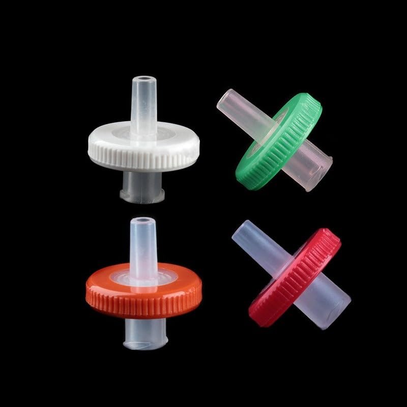 Syringe Filter Microporous Needle Filtration MCE Nylon PTFE Membrane Diameter 13mm Pore Size 0.22 0.45 0.8 1.2 3 5um 10 Pieces(PTFE 13mm 0.45um)
