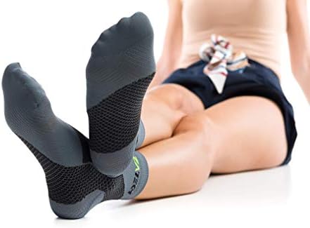 ZaTech Plantar Fasciitis Sock, Compression Socks. Heel, Ankle & Arch Support. (Gray/Black, X-Large) — view 5