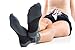 ZaTech Plantar Fasciitis Sock, Compression Socks (Gray/Black, Small)