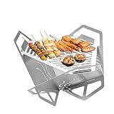 Braciere Da Campeggio | Riscaldatore da Esterno Portatile per Grigliata | Braciere Per Il Giardino - per Giardino Terrazzo Cortile Barbecue Party con Amici e Adulti