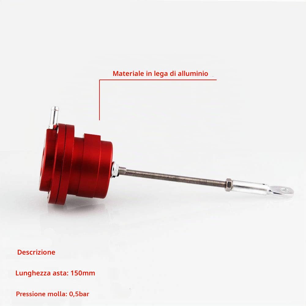 Valvola di scarico interna regolabile per turbo attuatore Wastegate Turbocompressore in lega di alluminio Valvola solenoide per turbo Accessori per auto