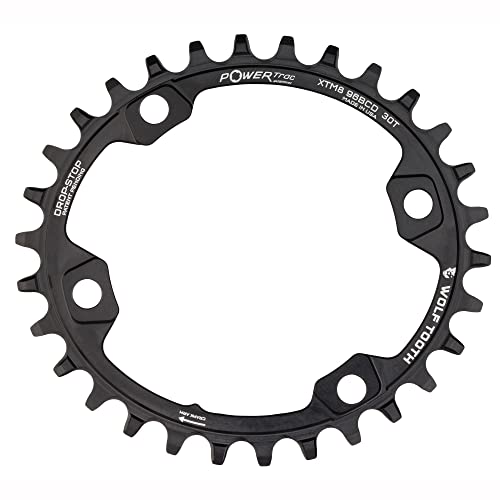 Wolf Tooth Components Direct-Mount Elliptical Drop-Stop Chainring For Shimano 11-Speed Cranks (30T, For M8000 Xt) #TOP18