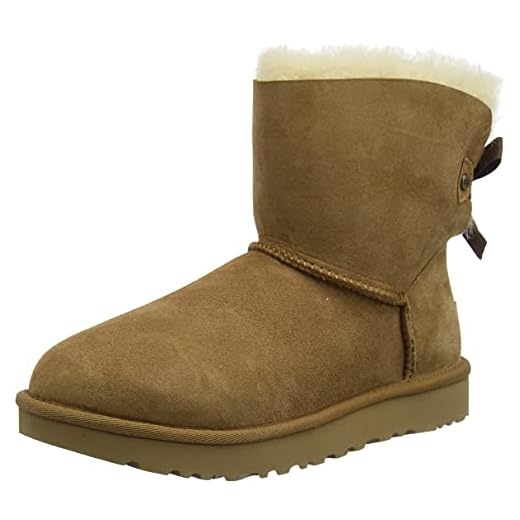 UGG Mini Bailey Bow Evergreen Fashion Boot, Femme, Marron (Chestnut), 38 EU