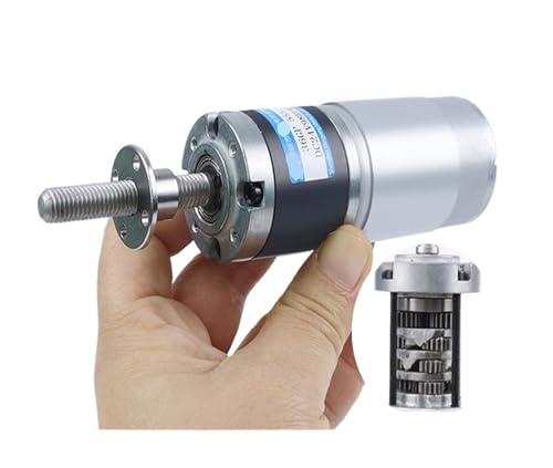 Moteur de réduction planétaire 24V 11RPM avec axe fileté M8 et couple de 100Kg