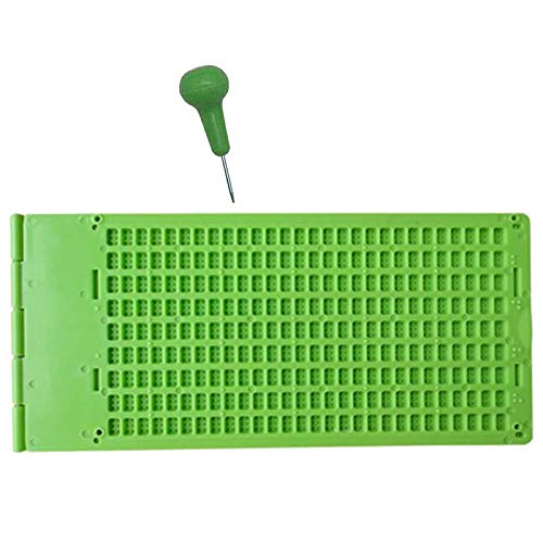 Buy Beauneo 9 Lines 30 Cells Braille Writing Slate and Stylus Plastic