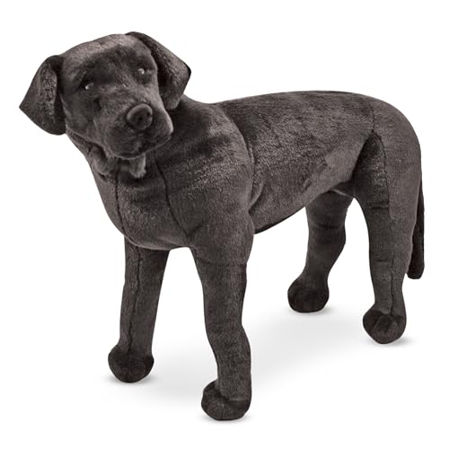 Melissa & Doug - riesige Plüschwildtiere, weiches Polyestergewebe, schöne schwarze Labormarkierungen, handgefertigt, mehrfarbig