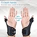 HKJD Thumb Spica Splint Reversible Thumb Brace for Pain Relief, Arthritis, De Quervain's tenosynovitis, Sprains, Strains, Carpal Tunnel & Trigger Finger Immobilizer Adjustable Wrist Strap