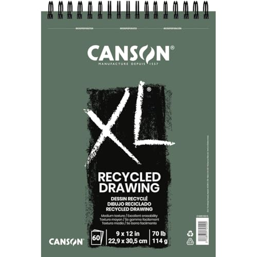 Canson XL Series Recycled Drawing Paper Pad, 9