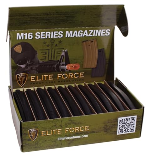 Elite Force M4 and M16 6mm BB Airsoft Gun Magazine, Black (140 Rd), 10 Pk by Umarex - Used condition - US$54.00