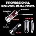 ELOVA Polygel Nail Kit for Beginners, All-in-One Starter Set with 15ml Milk White Polygel, 35ml Slip Solution, Liquid Cup, 24 Dual Forms, Brush, Dual-Ended Pusher and Nail File for Home Use