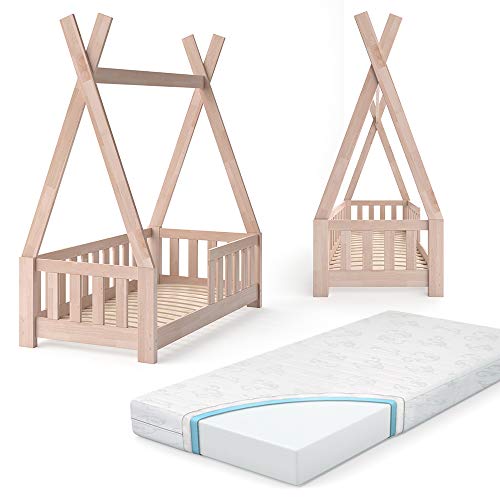 VitaliSpa Letto Tipi Tipi, Legno naturale, 70x140