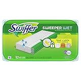 Swiffer Sweeper Wet Mopping Pad Refills for Floor Mop with Febreze Lavender Scent 12 Count (packaging may vary)