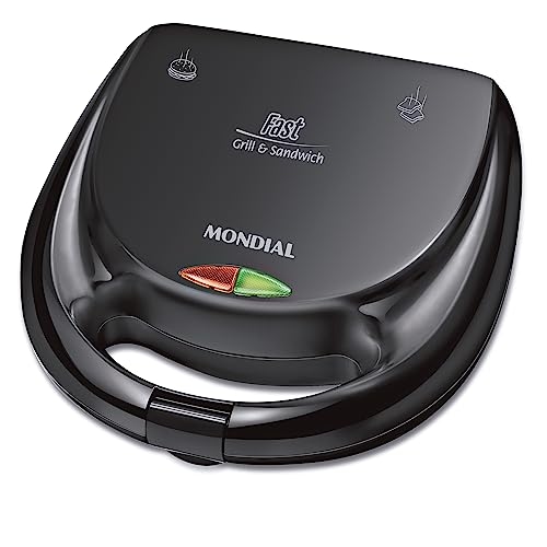MONDIAL Sanduicheira Fast Grill & Sandwich, Preto, 750W, 220V - S-12