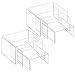 Produktbild AUFIKR Transparente Acryl-Präsentationsständer für Schmuck, Figuren, Buffets und Cupcakes, 2 Sets