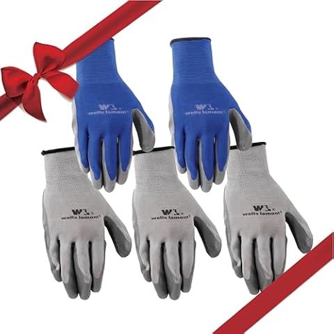 Wells Lamont Work Gloves with Nitrile Coating, Pack of 5 Cover